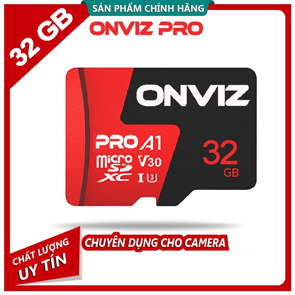 Thẻ nhớ MicroSD ONVIZ PRO | DSS Chính Hãng 32G - Chuyên dụng cho camera Hành trình, camera ip wifi