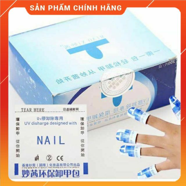 Giấy ủ tháo gel siêu nhanh, giấy bạc ủ móng Thiên Di Nail