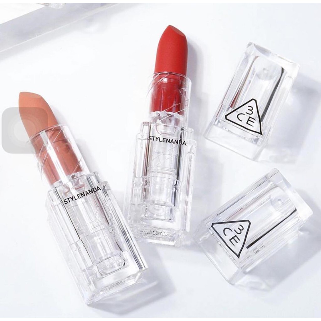 Son Thỏi Lì Thuỷ Tinh Trong Suốt 3CE Soft Matte Lipstick Clear Layer Edition | BigBuy360 - bigbuy360.vn