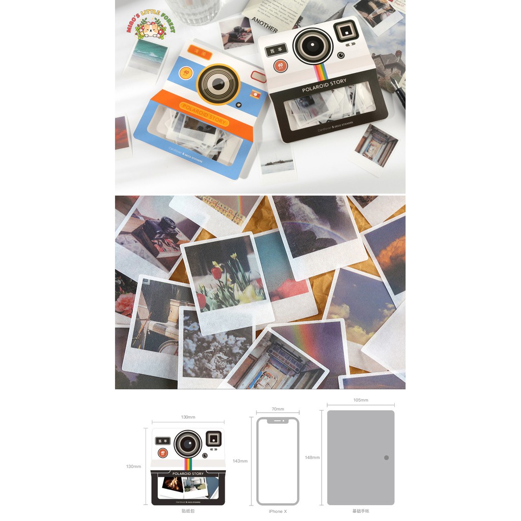 STICKER MÁY ẢNH POLAROID STORY | MST326