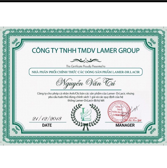 Sữa Tẩy Trang Dịu Nhẹ Không Cồn Cân Bằng Ẩm Cho Da Lamer care - Dr.Lcir(Tuýt 20ml)