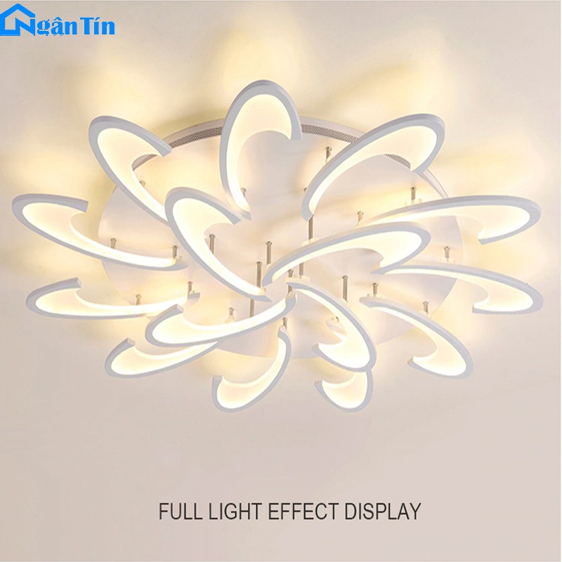Đèn ốp trần Mica hiện đại 12 cánh MO903A