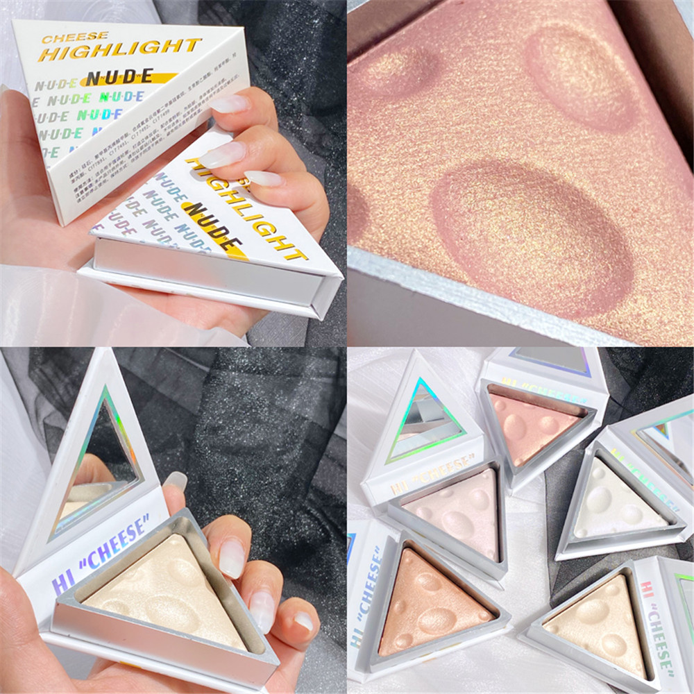 Bảng phấn má hồng 2 trong 1 thiết kế hình phô mai dễ thương chất lượng cao