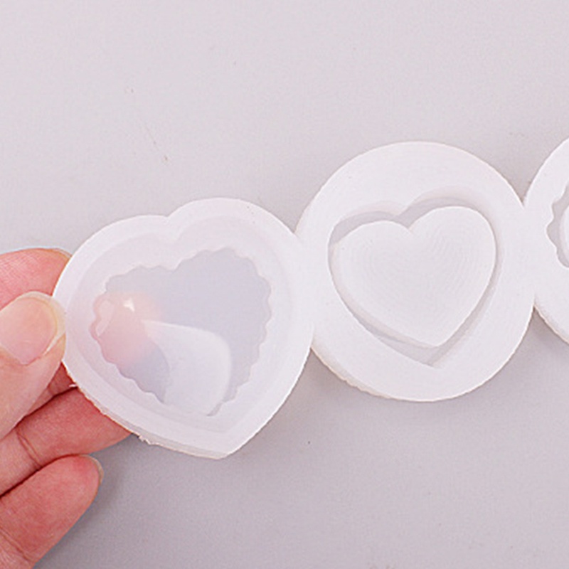 XIXI Cốc giấy làm bánh Muffin hình trái tim bằng nhựa dễ thương