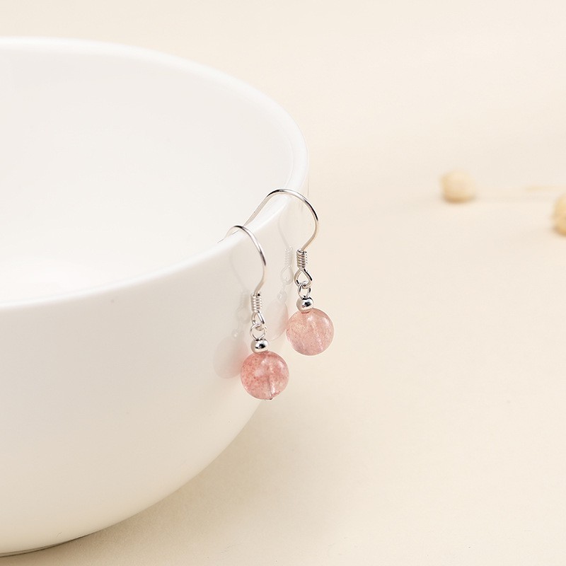 Bông tai bạc 925 đính đá phong thủy cho nữ sang trọng