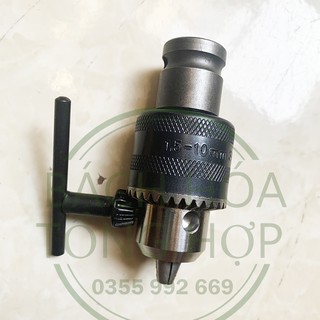 Đầu chuyển bulong sang đầu kẹp mũi khoan 10ly khóa tay