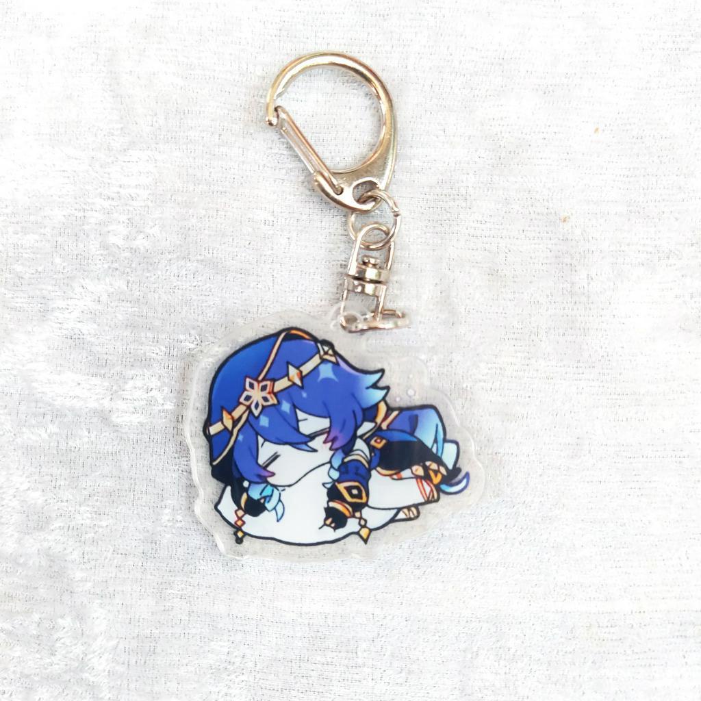 Móc khóa mica acrylic game Genshin Impact in 2 mặt chibi anime nhân vật dễ thương xinh xắn siêu rẻ (Mẫu 5)