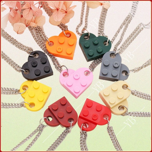 Mặt dây chuyền hình trái tim sử dụng mảnh xếp hình độc đáo