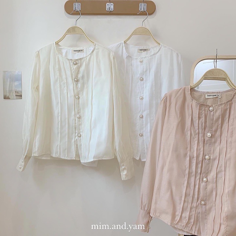 Moony Top 3 màu & Chân váy voan xếp ly