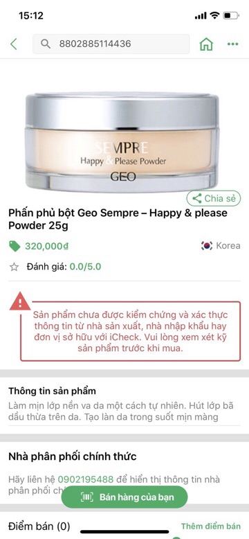 PHẤN PHỦ BỘT GEO SEMPRE HAPPY &amp; PLEASE POWDER