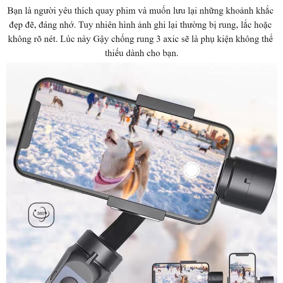 Mua Gậy quay phim chống rung cho điện thoại💥Freeship💥Giá quay gimbal tự ...