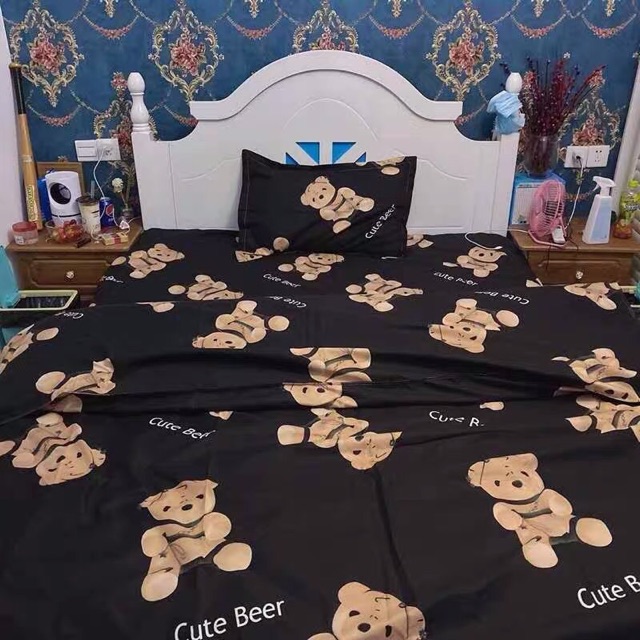 Set Chăn Ga Gấu Nâu Cotton Poly Độc Lạ Bao Chất Toàn Quốc (Shinbedding.shop)