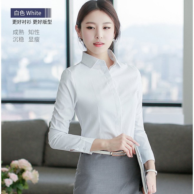Áo Sơ Mi Nữ Dài Tay SIRI-SM01 Sơ Mi Trắng Công Sở Dáng Chiết Eo Cực Đẹp, Chất Vải Kate Mềm Đẹp Form Chuẩn