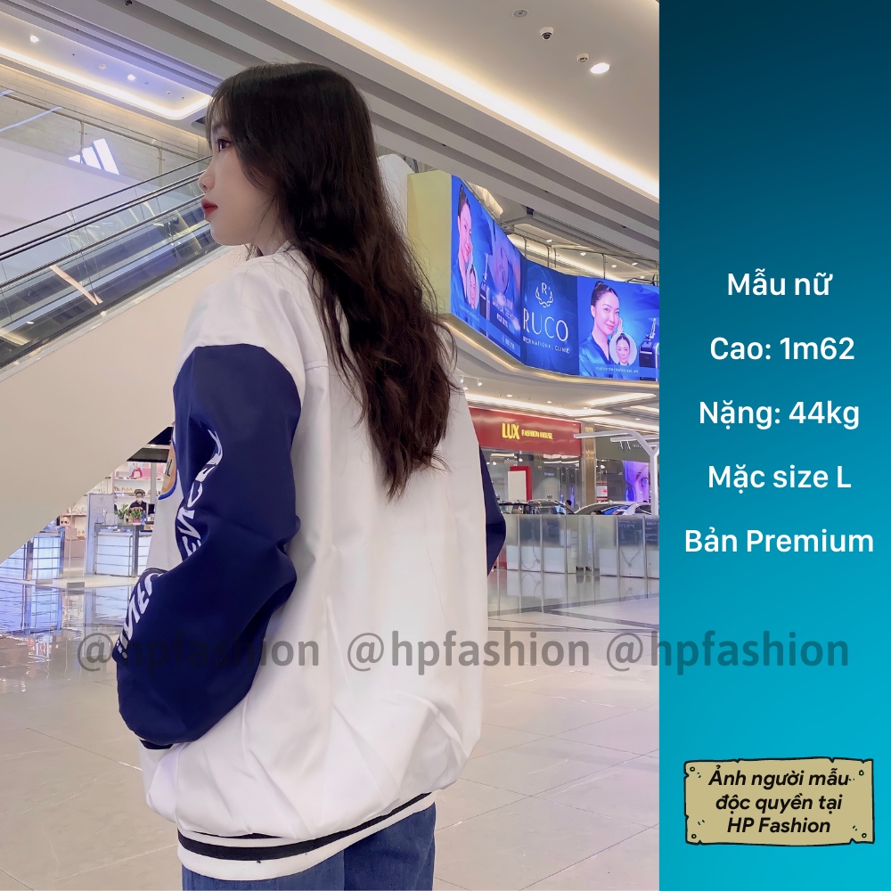 Áo bomber Varsity Jacket form rộng StudiaOne vải dù ❤️ Áo khoác bóng chày chống nắng dáng Unisex nam nữ D10 - Happy Stye