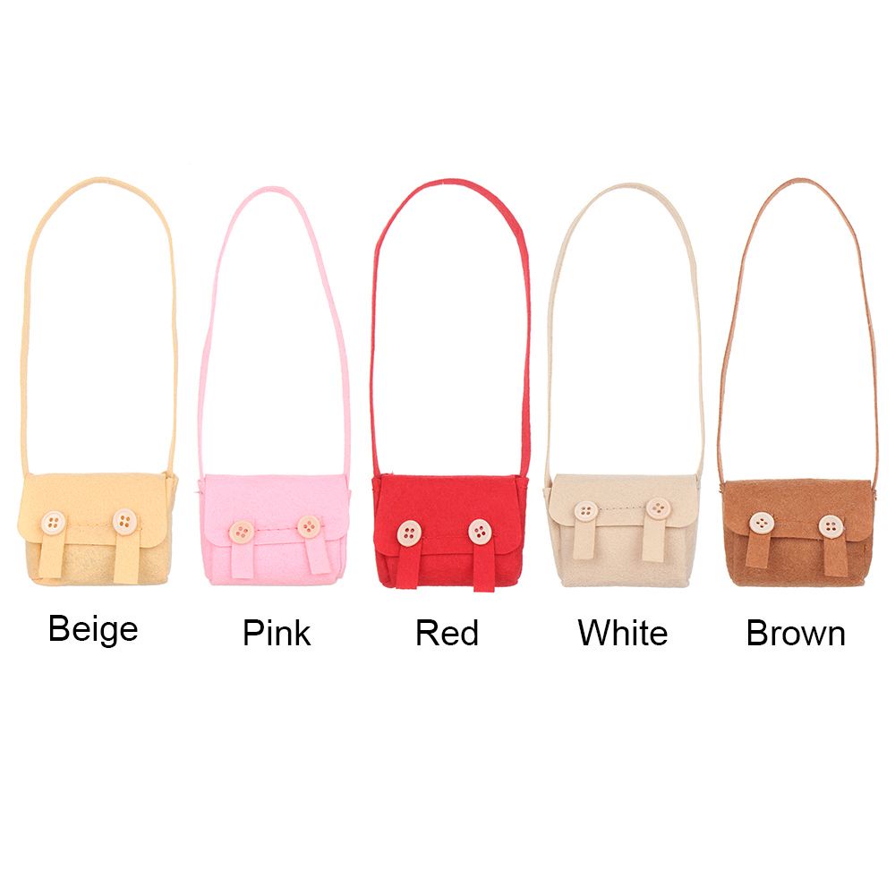 Túi đeo vai nhiều màu tùy chọn dùng trang trí nhà / làm quà tặng cho búp bê nhồi bông 30cm