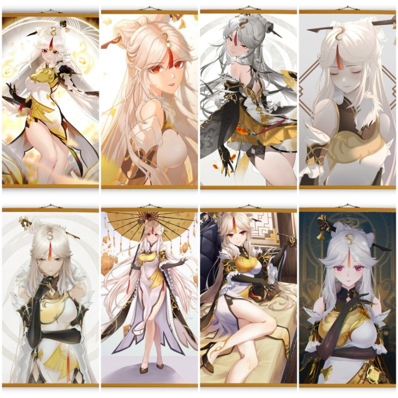 Poster Vải Ningguang Genshin Impact