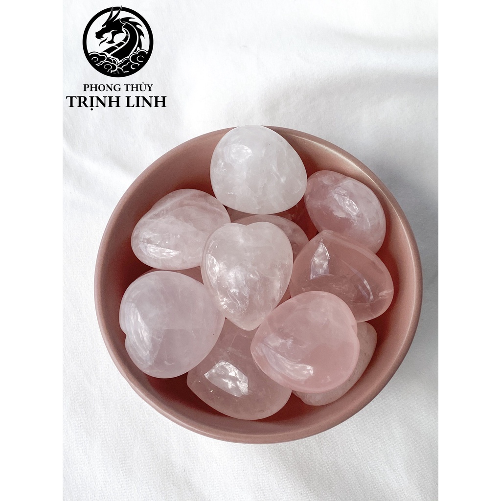 Đá hình trái tim T.A Hồng mang năng lượng tích cực