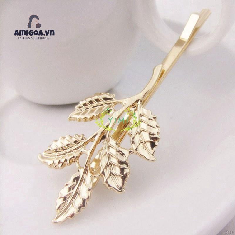 Kẹp Tóc Họa Tiết Chiếc Lá Thời Trang Ngọt Ngào Cho Nữ