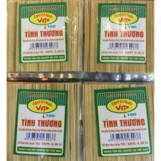 Sét 10 tăm tre tình thương ( loại tăm mịn k phải tăm nhọn hai đầu)