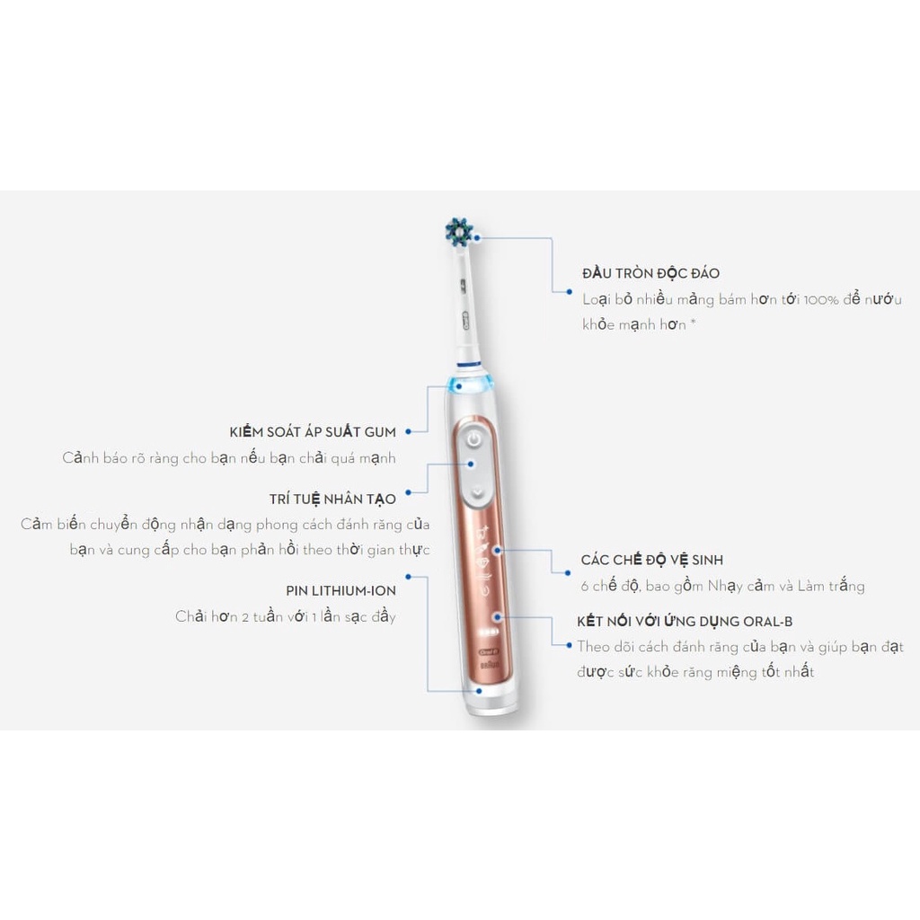 Bàn chải đánh răng điện Oral-B Genius X [Đức]