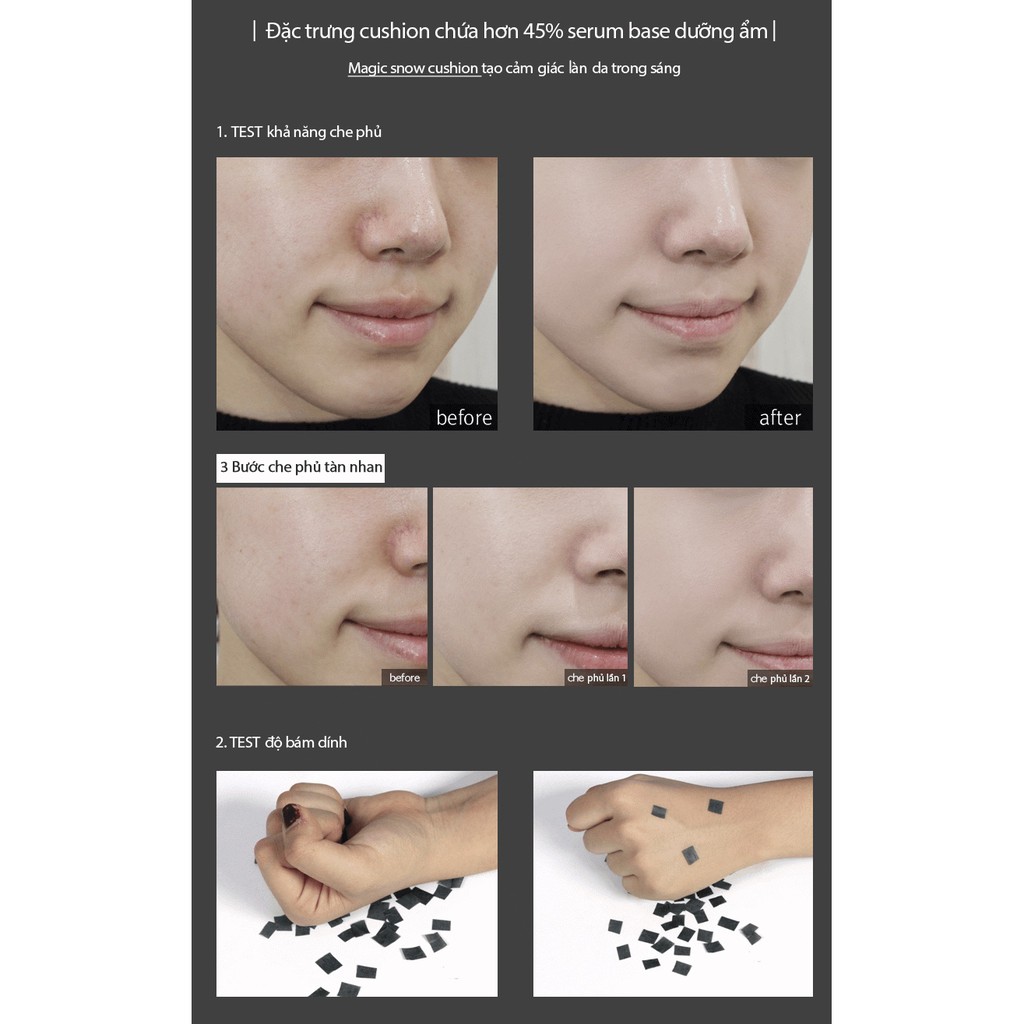 Phấn nước April Skin Magic Snow Cushion | BigBuy360 - bigbuy360.vn