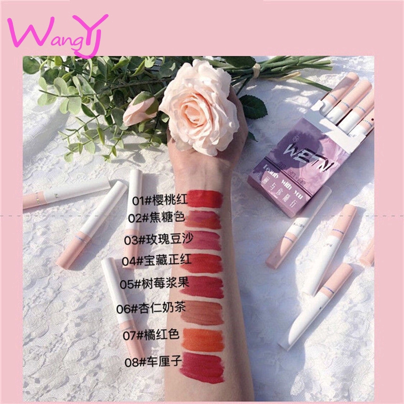 [Hàng mới về] Bộ 8 son môi lì không phai chống nước thiết kế hình thuốc lá | BigBuy360 - bigbuy360.vn