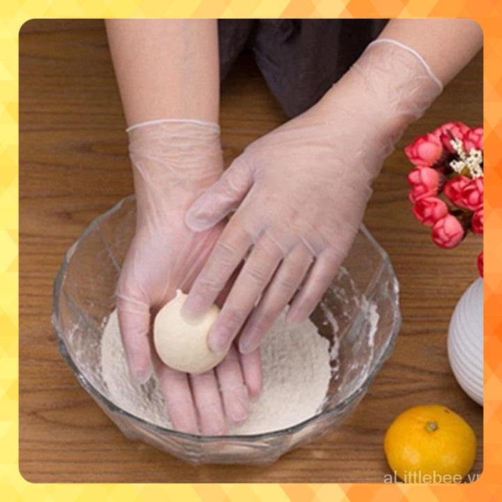Găng tay làm bếp Victoria Bay hộp 100c - Găng tay nấu ăn siêu dai chất liệu TPE không mùi an toàn với da tay