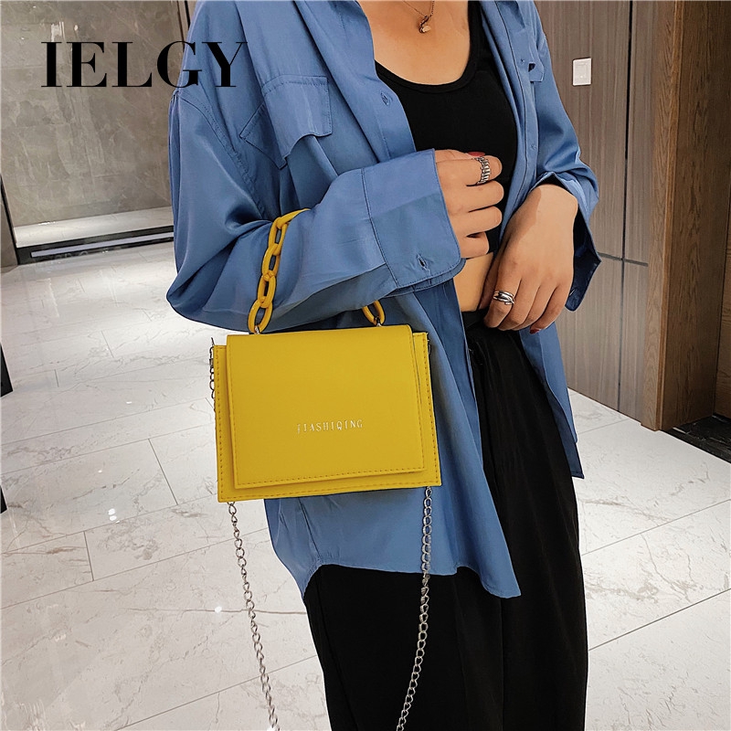 Túi xách đeo chéo có dây mắt xích hợp thời trang cho nữ