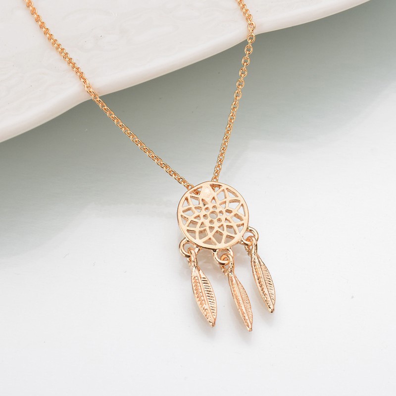 Thời Trang Vòng cổ Thép Không Gỉ Mặt Hình Dream Catcher Độc Đáo