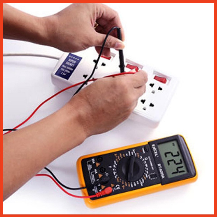 Đồng hồ đo dòng điện kèm Pin 9V DT9205A màn hình LCD