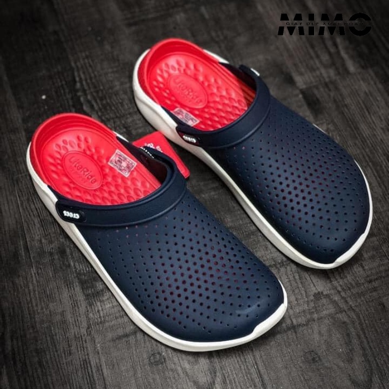 Sục literide navy đỏ êm mềm nhẹ, full box cho nam nữ