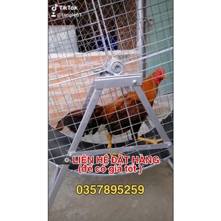 Long chay cho ga. lồng chạy tập lực gà tre nồi