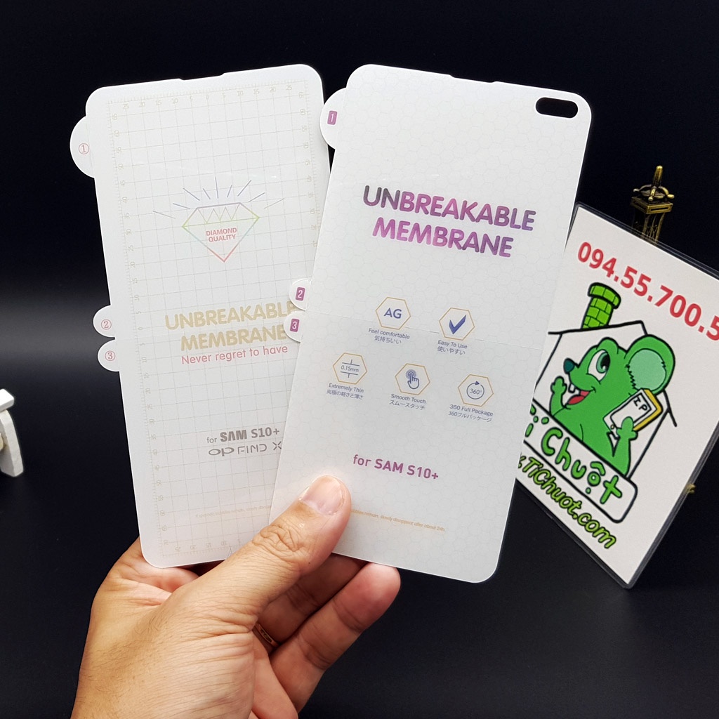 [Mặt Trước-Ảnh Thật] Dán Dẻo PPF Samsung S10 Plus Cường Lực Trong/ Nhám