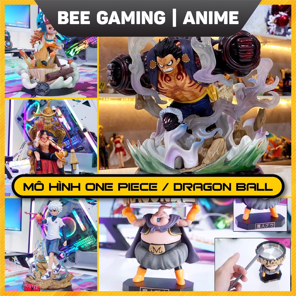 Mô hình Anime trang trí bàn làm việc - Tượng Onepiece / Slayer size lớn