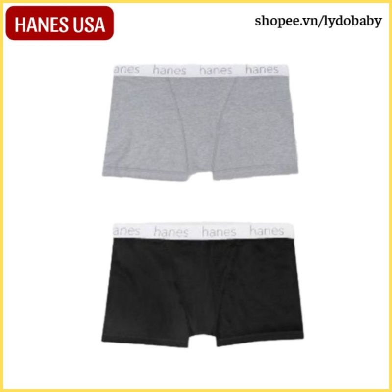 Quần lót nữ boxer HANES USA chất cotton mềm nhẹ thoáng mát hàng xuất dư (1 cái giao màu ngẫu nhiên) có bigsize 90kg