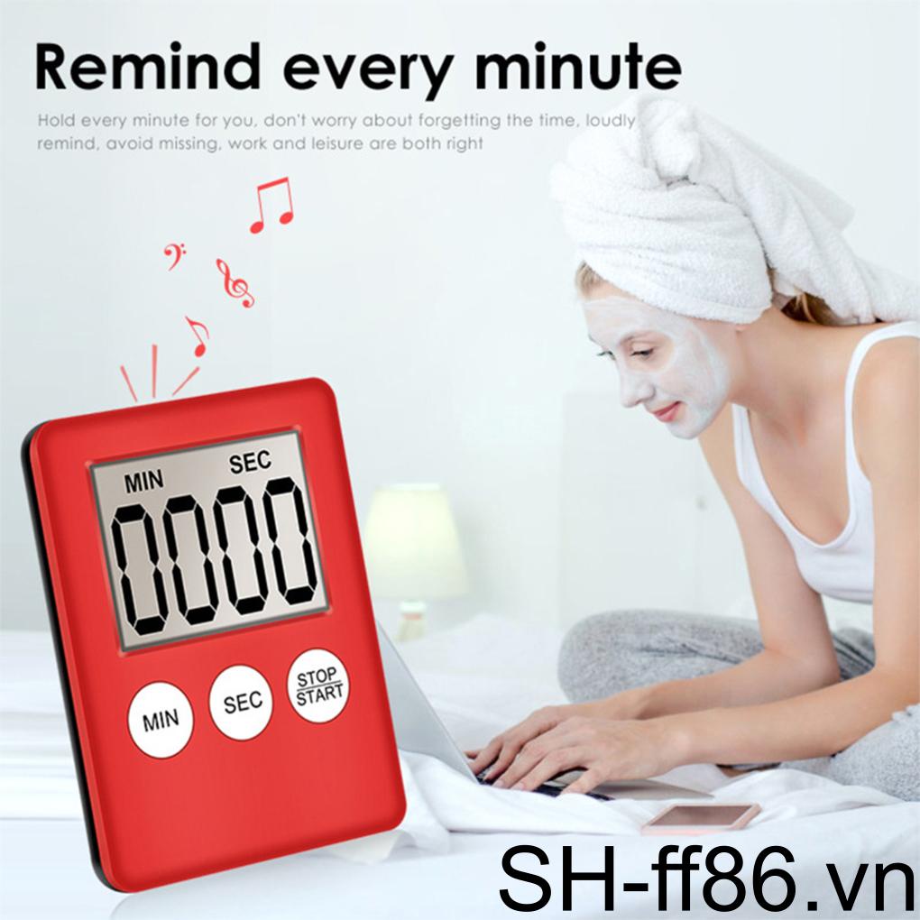 Đồng Hồ Hẹn Giờ Kỹ Thuật Số LCD ff86 Dùng Khi Tập Gym / Thể Hình