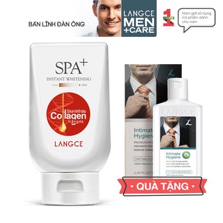 Collagen Trắng Da Spa+ Chống Nắng, Giữa Ẩm Ngừa Lão Hóa 180ml TẶNG Gel Vệ Sinh 100ml LANGCE dành cho Nam