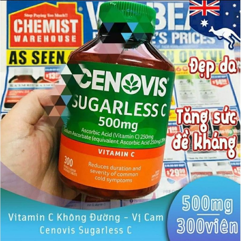 Date xa vitamin c không đường cenovis của úc 300 viên - ảnh sản phẩm 6