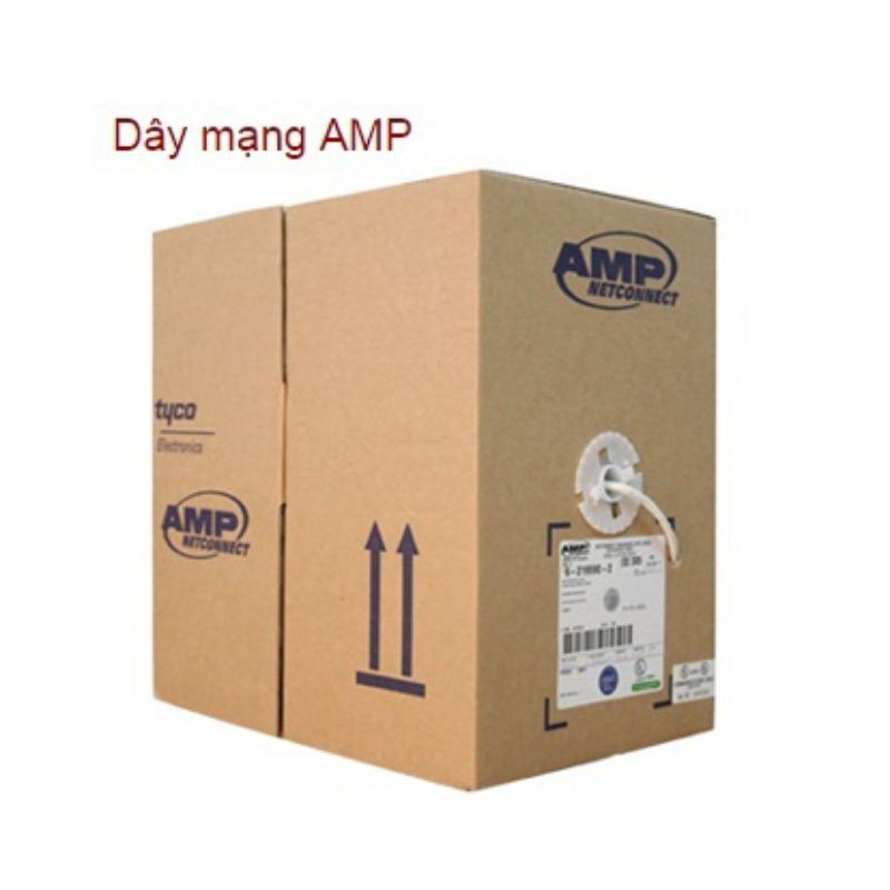 Cáp mạng LAN AMP.LX STP CAT5E và CAT6 chống nhiễu, cuộn 305 mét, lõi bằng hợp kim