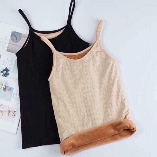 Áo Hai Dây Lót Lông Ấm Áp | BigBuy360 - bigbuy360.vn