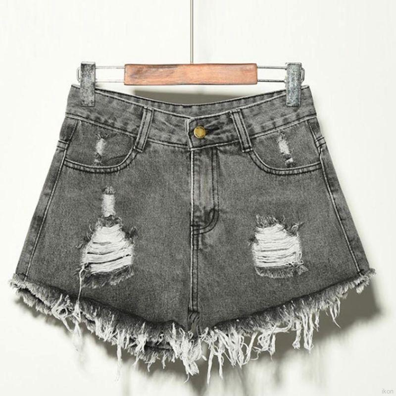 Quần ngắn denim rách thời trang