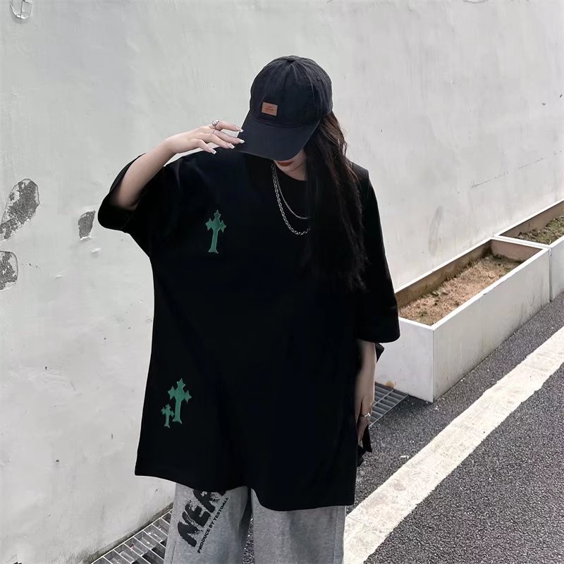 Áo Thun Tay Ngắn Dáng Rộng Cỡ Lớn Thoải Mái Phong Cách Hip Hop Đường Phố Hàn Quốc Cho Nam [M-2XL]