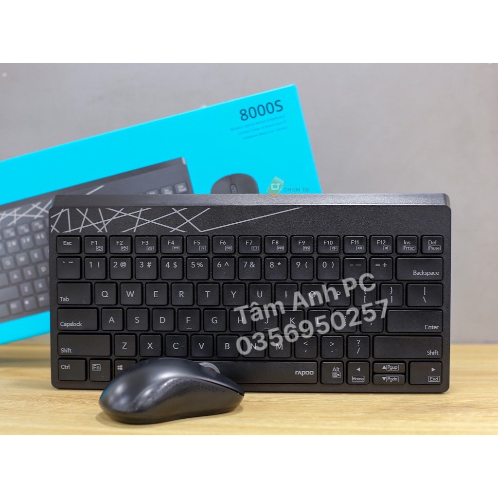 Bộ phím chuột Rapoo 8000M không dây