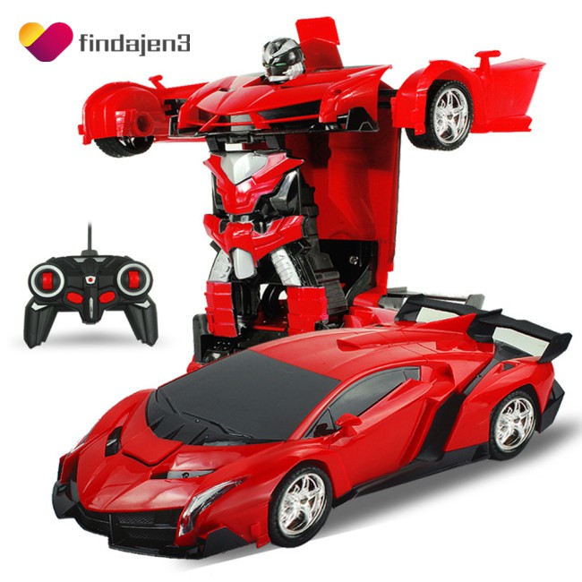 HOT One-key Deformation Robot Toy Transformation Electric Car Model with Remote Controller