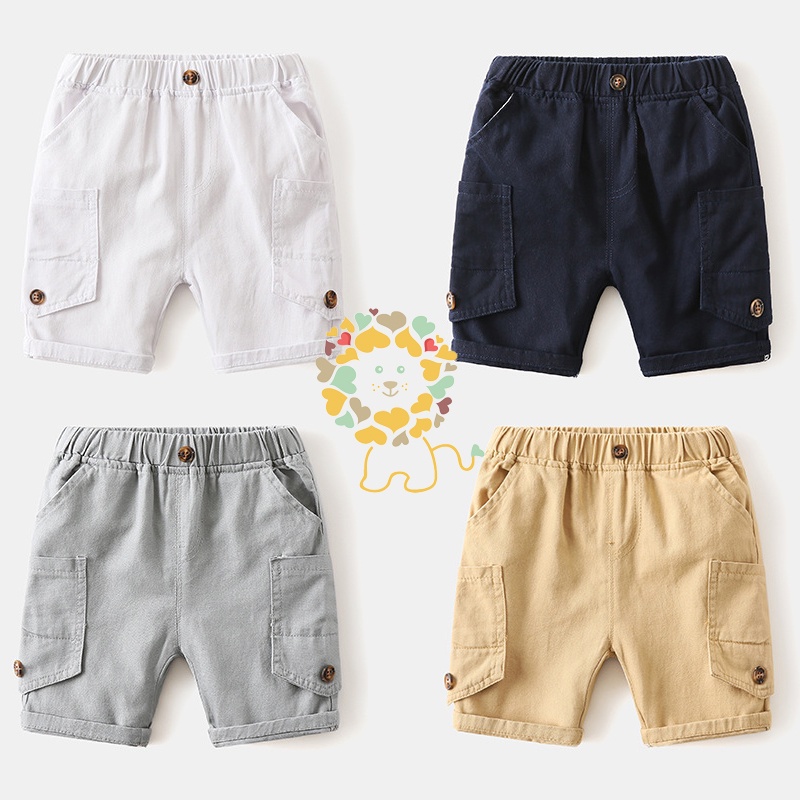 Quần Kaki bé trai chất mỏng mát WELLKIDS WAPYPY quần short cho bé quần trắng bé trai hàng xuất Âu Mỹ