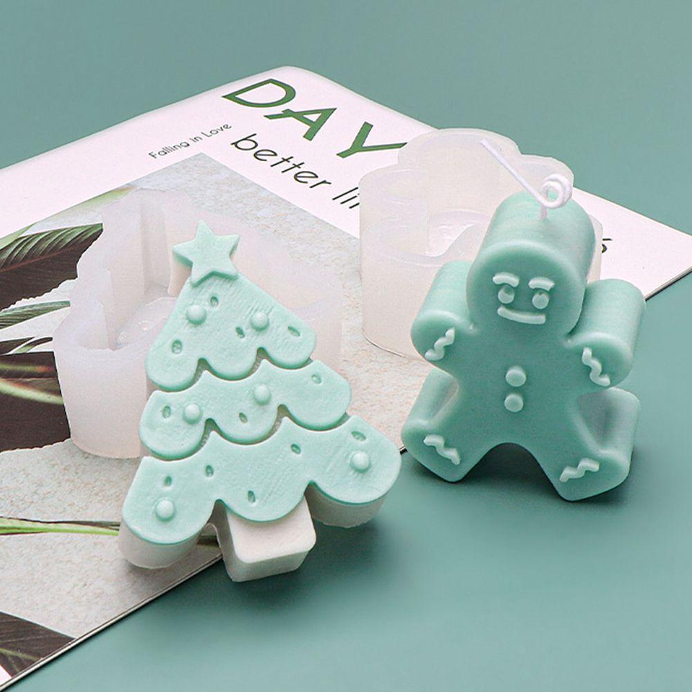 Khuôn Làm Nến Handmade Hình Tuần Lộc / Bánh Gừng / Cây Thông Giáng Sinh Trang Trí
