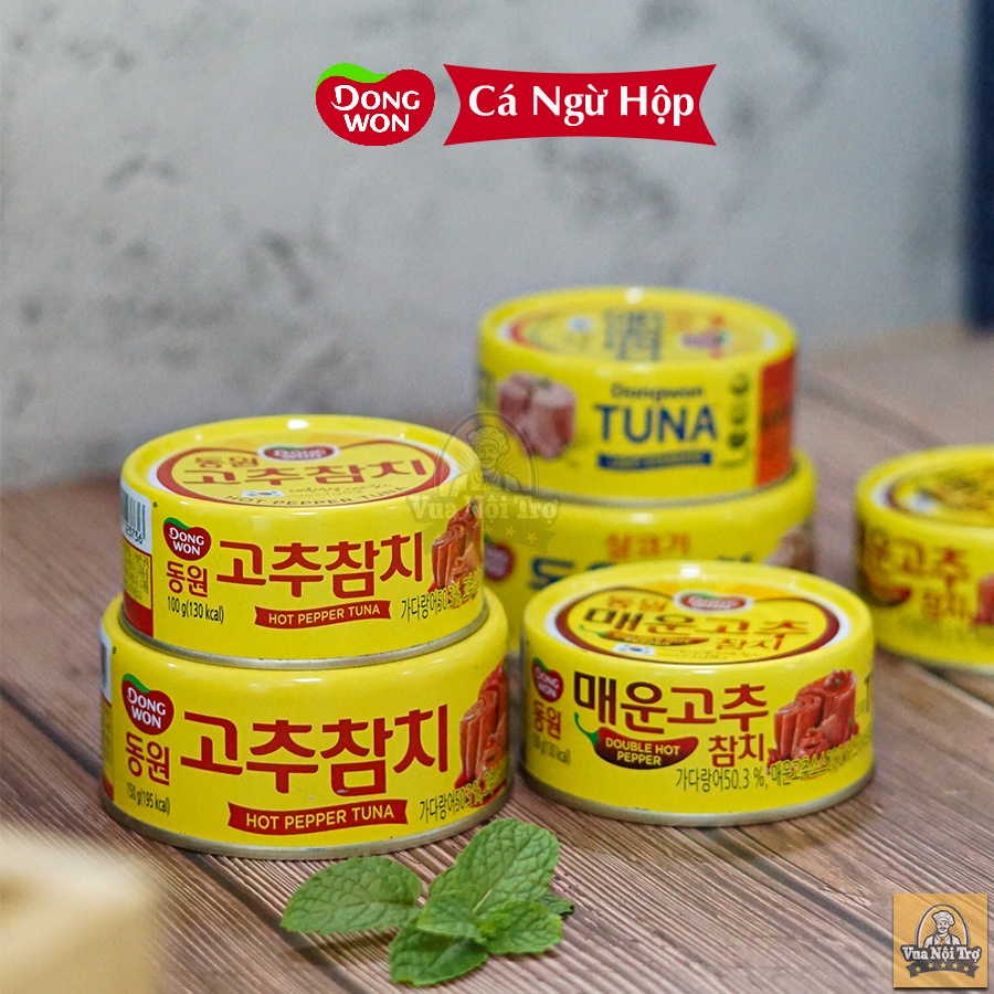 Cá ngừ hộp Dongwon 150g nhập khẩu Hàn Quốc, cá ngừ cay