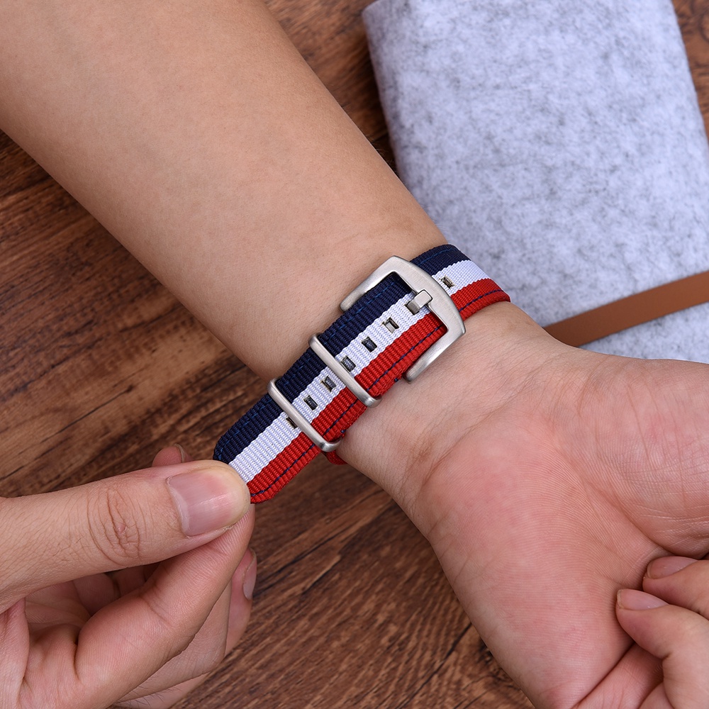 Dây Đeo Nylon Thay Thế 18mm 20mm 22mm Tháo Gỡ Nhanh Cho Đồng Hồ Đeo Tay