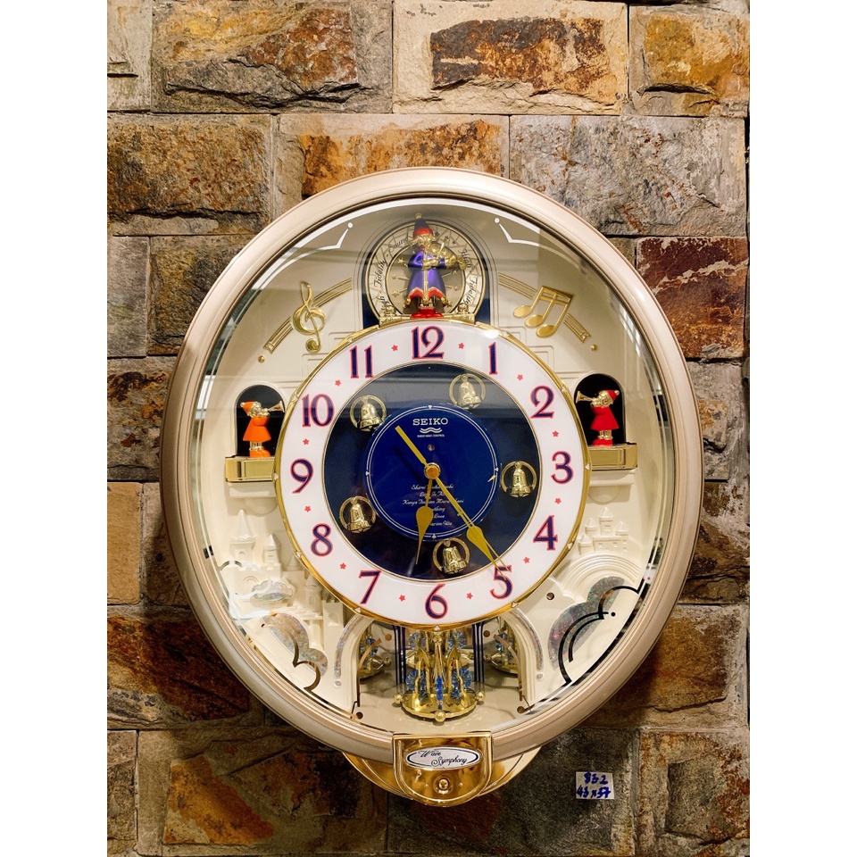 Đồng hồ treo tường Seiko phiên bản trắng sữa Nhật Bản MS832