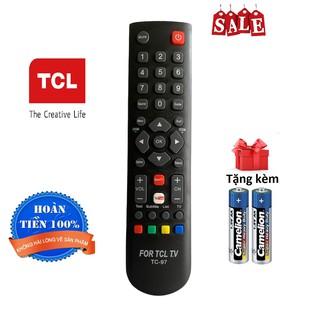 Điều khiển tivi TCL các dòng TCL CRT LCD LED Smart TV - Hàng mới [ tặng kèm pin ]
